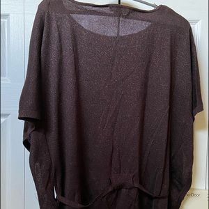WHBM Short Sleeve Top, Bronze, Size XL